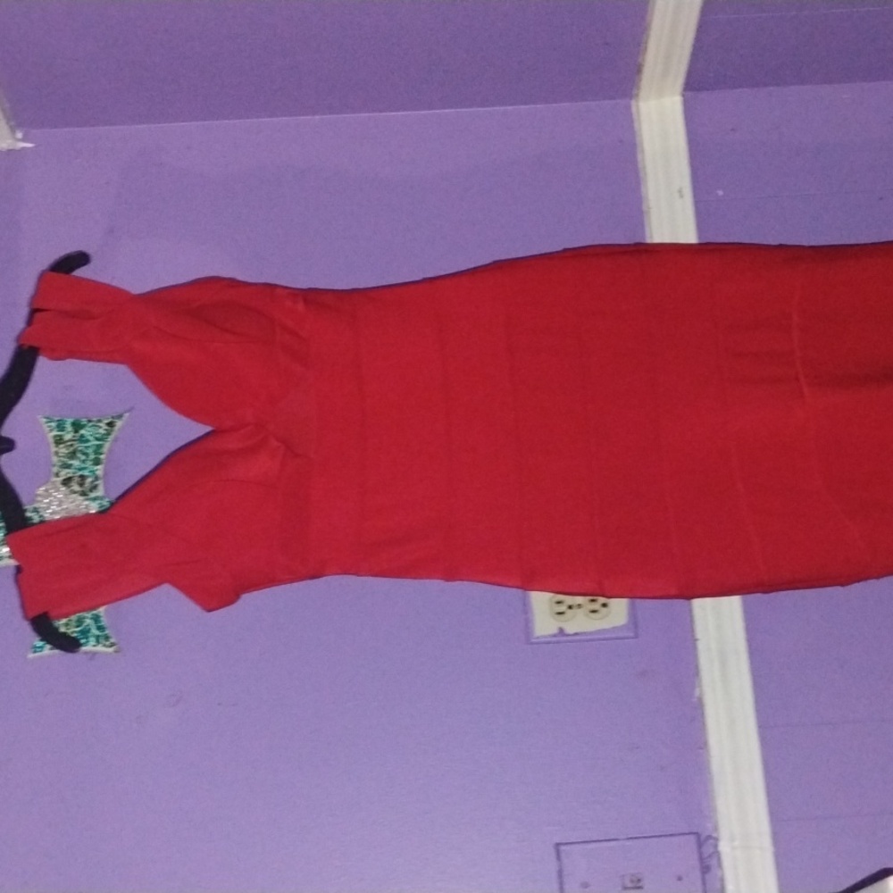 Double Strapped Red Dress
